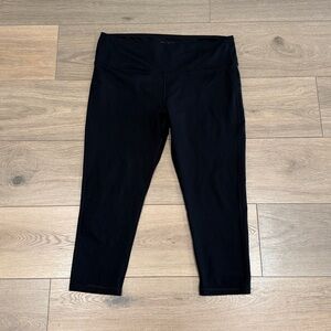 MARIKA SPORT Black High Rise Active Workout Gym Cropped Capri Leggings Size XL‎